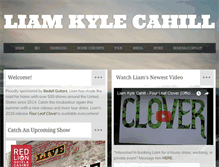 Tablet Screenshot of liamkylecahill.com